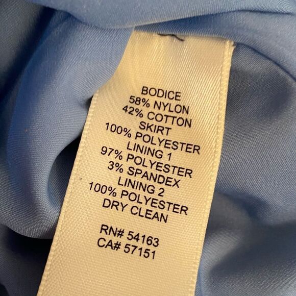 Eliza J Blue Fit & Flare Dress – Size 10 Wedding, Garden Party, Derby Cocktail - Picture 6 of 7